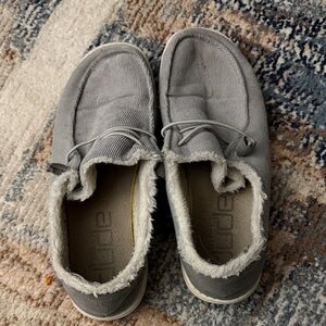 Hey Dude Women’s Gray Corduroy Loafers